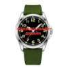 Чоловічий годинник Awarder 041 Army Green-Silver з сапфіровим склом та водозахистом 10 ATM