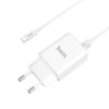 Зарядний пристрій Hoco C62A Victoria 2.1A 2USB + cable MicroUSB white - купити в SmartEra.ua