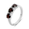 Серебряное кольцо CatalogSilver с натуральным гранатом 1.895ct, вес изделия 3,17 гр (2181941) 18 размер