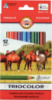 Олівці кольорові Triocolor Jumbo «Horses» , 12 цв.