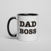 Кружка «Dad Boss», Черный, английский, 330 мл