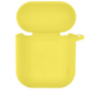 Силіконовий футляр New з карабіном для навушників Airpods 1/2 (Жовтий / Yellow) - купити в SmartEra.ua