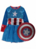 Костюм Супергероя для девочки Капитан Америка Марвел