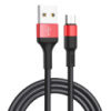 Кабель Hoco X26 USB to MicroUSB 1m black red