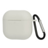 Чехол силиконовый с карабином для Apple AirPods 4 цвет  14 белый
