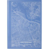 Книга записна А4 Maps Amsterdam, 96арк., кліт., блакитний