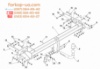 Тягово-сцепное устройство (фаркоп) Mercedes R-Class (W251) (2006-2014)