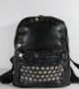 Стильный рюкзак черного цвета из кожзама  01