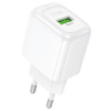 СЗУ 110-240V HOCO CS52A 1xUSB, 18W, White, Blister
