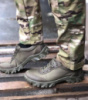 Кросівки армійські літні хакі сірі шкіра кордура