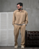 Чоловічий спортивний костюм бежевий Background ДЛ6443