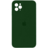 Чохол для iPhone 11 Pro Max Silicone Case Square Full Camera Protective (AA) (Зелений / Army green) - купити в SmartEra.ua