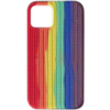 Чохол для iPhone 13 Silicone case Full Braided (Червоний/Фіолетовий) - купити в SmartEra.ua