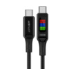 Кабель Acefast C7-03 с дисплеем Type-C to Type-C 1.2m black