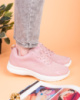 Жіночі рожеві кросівки на шнурівці