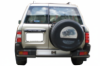 Задняя дуга AK005-1 Черная (нерж. сталь) для Nissan Patrol Y61 1997-2011 гг