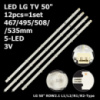 LED підсвітка LG TV 50« LG 50» ROW2.1 Rev 0.4 1 R1-Type 6916L-1273A R2-Type 6916L-1276A LC500DUE-SFU1 12шт.