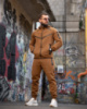 Мужской спортивный костюм PANATINAICOS brown ПП7929