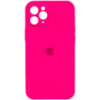 Чохол для iPhone 12 Pro Max - Silicone Case Full Camera Protective (AA), Рожевий / Barbie pink - купити в SmartEra.ua