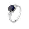 Серебряное кольцо CatalogSilver с натуральным сапфиром 2.124ct, вес изделия 2,94 гр (2098423) 17.5 размер
