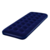Велюровый односпальный матрас Inflatable bed 190x99x22 см Синий