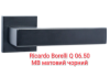 Дверна ручка Ricardo Borelli Q 06.50 MB мат чорний АКЦІЯ безкоштовна доставка від 3 шт.*