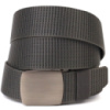 Практичний чоловічий ремінь з металевою пряжкою з текстилю 20597 7Сірий