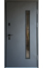 Вхідні двері Redfort Мет/МДФ Стріт Грей Люкс зі склом вулиця з Терморозривом