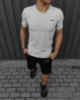 Чоловічий комплект Reebok футболка сіра + шорти