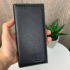 Мужской кожаный кошелек портмоне стиль Босс черный 1315