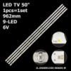 LED підсвітка TV 50« inch 9-led 962mm CX50D09-ZC56AG-01 CX50D09-ZC23AG-05 JL.D50091330-006DS-M 1шт.