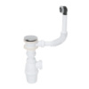 Сифон для раковини з донним клапаном Click-Clack та переливом 1¼«×Ø32мм WIRQUIN (9541821)