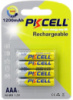 Акумулятор PKCELL 1.2V AAA 1200mAh NiMH Rechargeable Battery, 4 штуки в блістері ціна за блістер, Q12