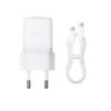 Мережевий зарядний пристрій з кабелем Baseus Palm Fast Charger 1C 30W EU Moon White(With:Baseus Mini White Cable C to C 60W(20V/3A) 1m Moon White)...