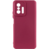 Чохол Silicone Cover Lakshmi Full Camera (A) для Xiaomi 11T / 11T Pro, Бордовий / Marsala - купити в SmartEra.ua