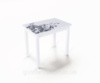 Стол обеденный раскладной Fusion furniture Ажур Белый/Стекло УФ 16 305