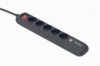EnerGenie SPG5-U2-5 - Сетевой удлинитель черный, 1.5 м кабель, 5 розеток, USB зарядка 2А