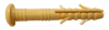Дюбель розпірний з комірцем (жовтий) 6*60 мм