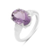 Серебряное кольцо CatalogSilver с натуральным аметистом 5.397ct, вес изделия 4,05 гр (2189299) 17 размер