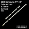 LED підсвітка Samsung TV 40« CY-HF400CSLV5H BN96-25304A BN96-25305A Samsung 2013SVS40F 2013SVS40F L8 R5 14шт.