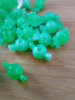 Бусина «конфетка» / размер 10×18 (отв.3 мм)/ Цвет- зелёный. Цена указана за 10 шт.