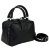 М'яка шкіряна сумка на два відділи з ручкою Італія 71045A