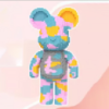 Конструктор Magic Blocks у вигляді ведмедика Bearbrick у пастельних тонах