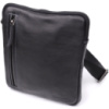 Сумка на плече для чоловіків із міцної зернистої шкіри 723152 Чорний