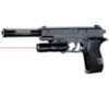 Дитячий іграшковий пістолет K2118-D+ з лазерним прицілом та глушником , стріляє кульками 6 мм