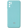 Чохол Silicone Cover Full Camera (AA) для Xiaomi Redmi Note 10 5G / Poco M3 Pro (Бірюзовий / Ice Blue) - купити в SmartEra.ua