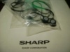 SHARP GF 450 комплект пассики + ролики прижимные