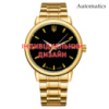 Чоловічий механічний годинник Awarder 022 Gold Steel Automatic з автопідзаводом та індивідуальним дизайном