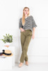 Жіночі зелені брюки-банани