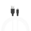 Дата кабель Hoco X21 Silicone MicroUSB Cable (1m) (Чорний/Білий) - купити в SmartEra.ua